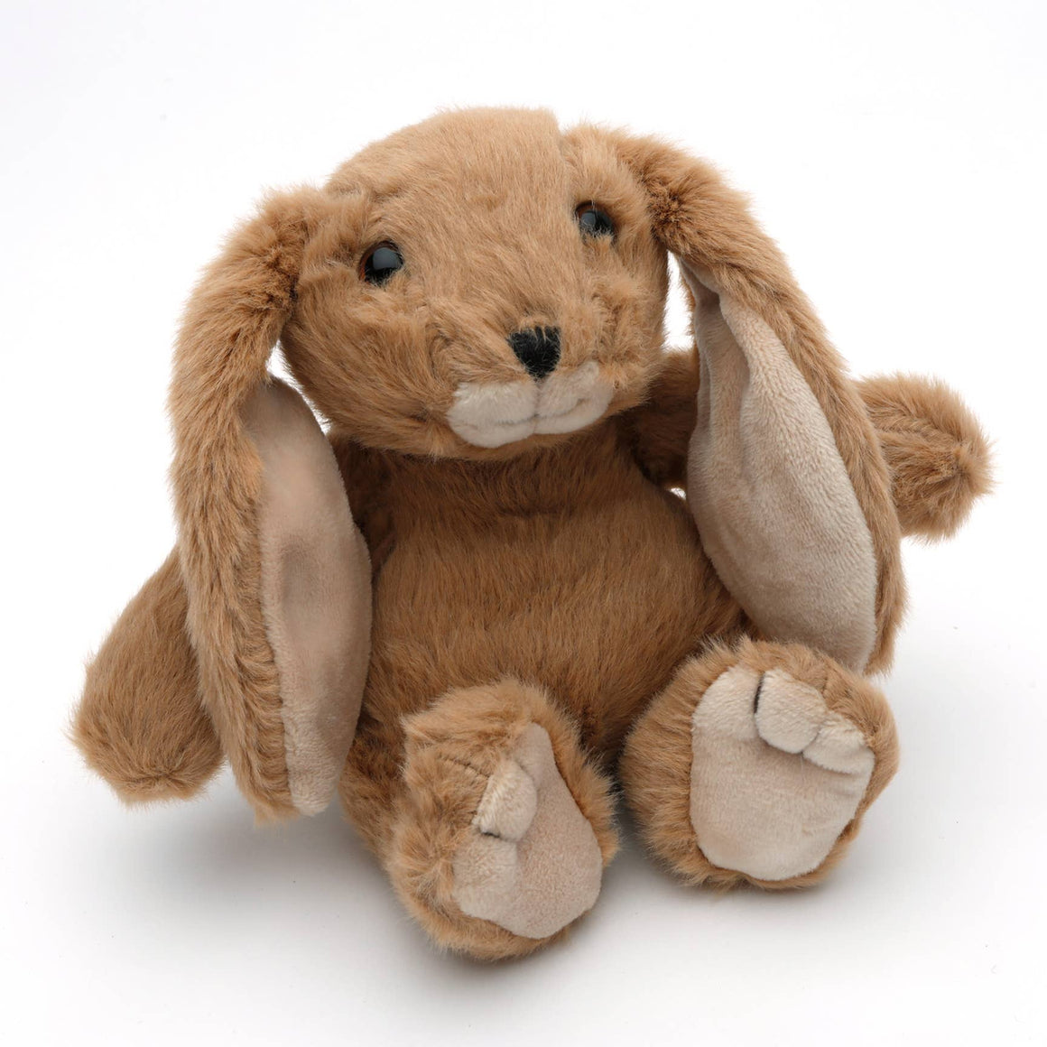 BUNNY SNUGGLY BROWN PLUSH TOY – BABY SAFE & VEGAN - Feather & Twigs