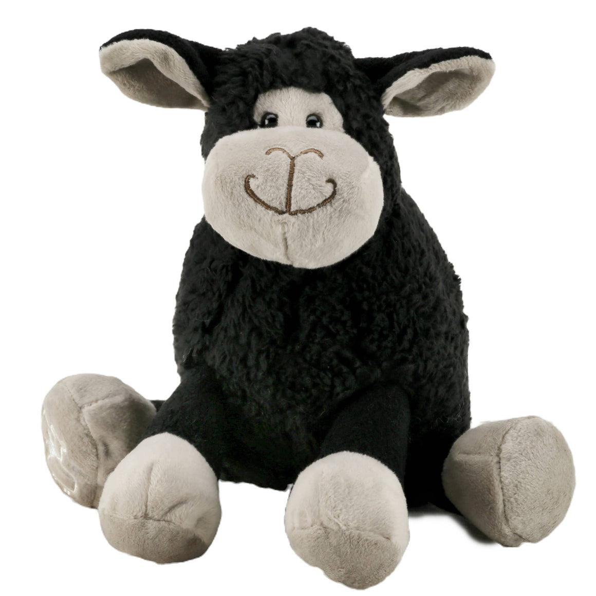 SHEEP SMALL BLACK SOFT TOY -18cm - Feather & Twigs