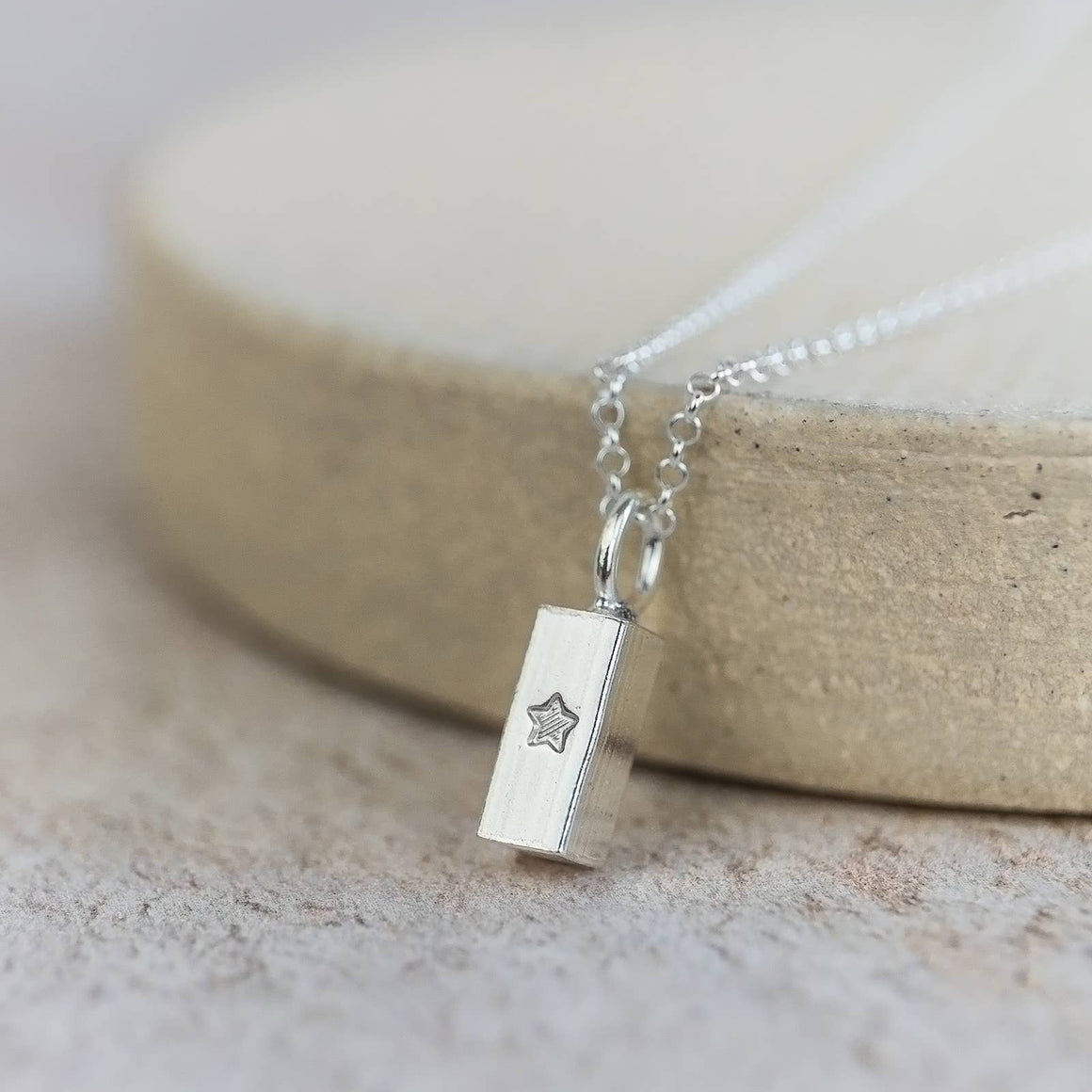 STERLING SILVER INGOT PENDANT - SMALL BY LUCY KEMP - Feather & Twigs