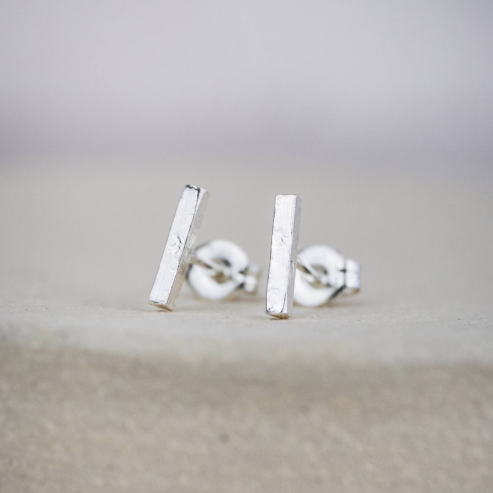 STERLING SILVER MINI STICK STUDS BY LUCY KEMP - Feather & Twigs