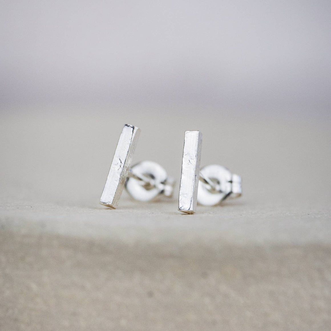 STERLING SILVER MINI STICK STUDS BY LUCY KEMP - Feather & Twigs