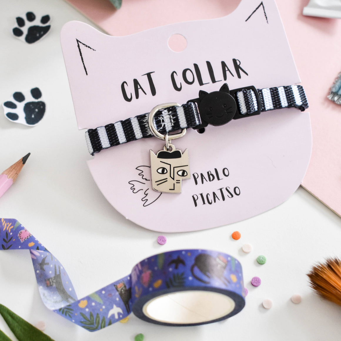 PABLO PICATSO ARTIST CAT COLLAR - Feather & Twigs