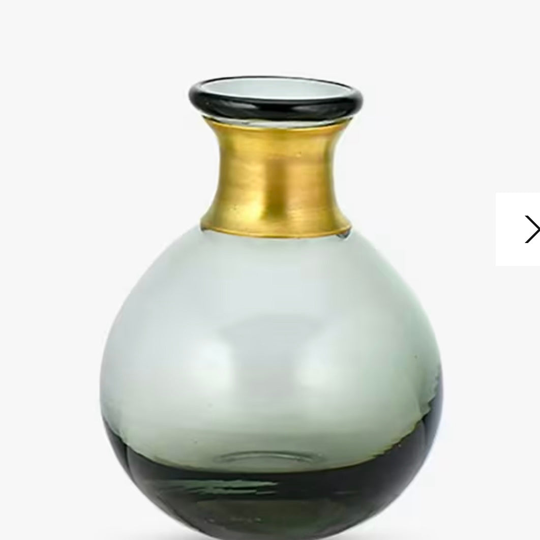 MIZA GLASS VASE - MINI - BY NKUKU - Feather & Twigs