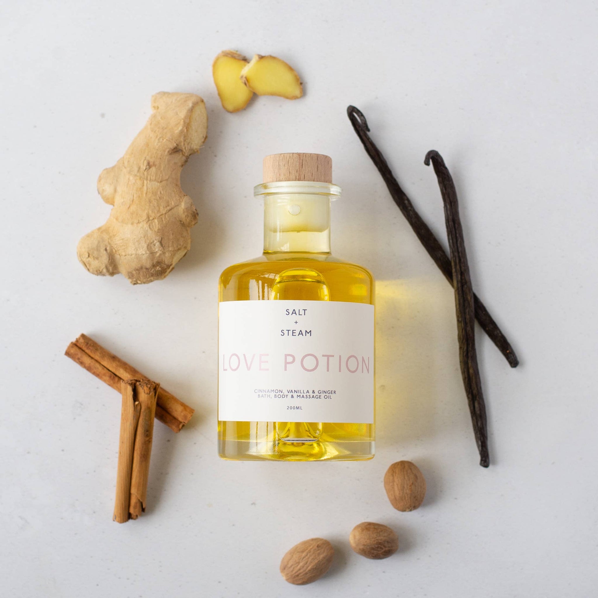 LOVE POTION - SPICED BATH, BODY AND MASSAGE OIL -100ml - Feather & Twigs