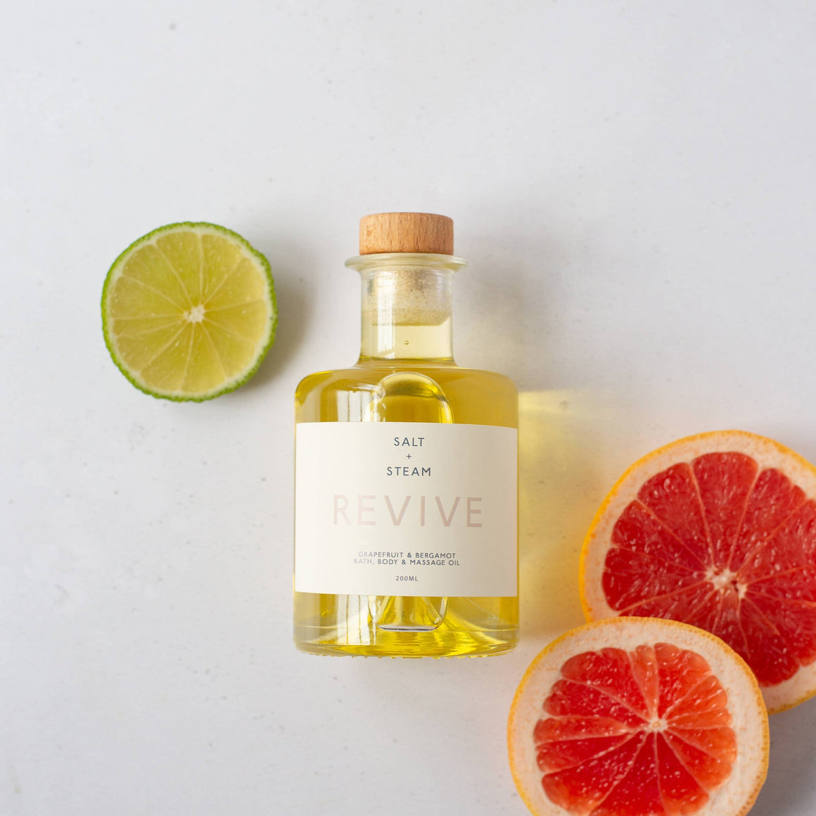 REVIVE - GRAPEFRUIT AND BERGAMOT BATH AND BODY OIL - 100m - Feather & Twigs