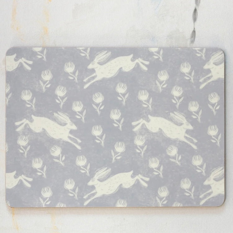 RUNNING HARE PLACEMATS BY SAM WILSON - Feather & Twigs