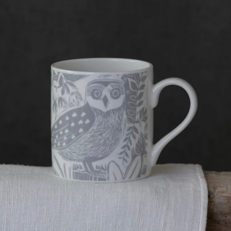 OWL AND FOX - LANDSCAPE MUG BY SAM WILSON - Feather & Twigs