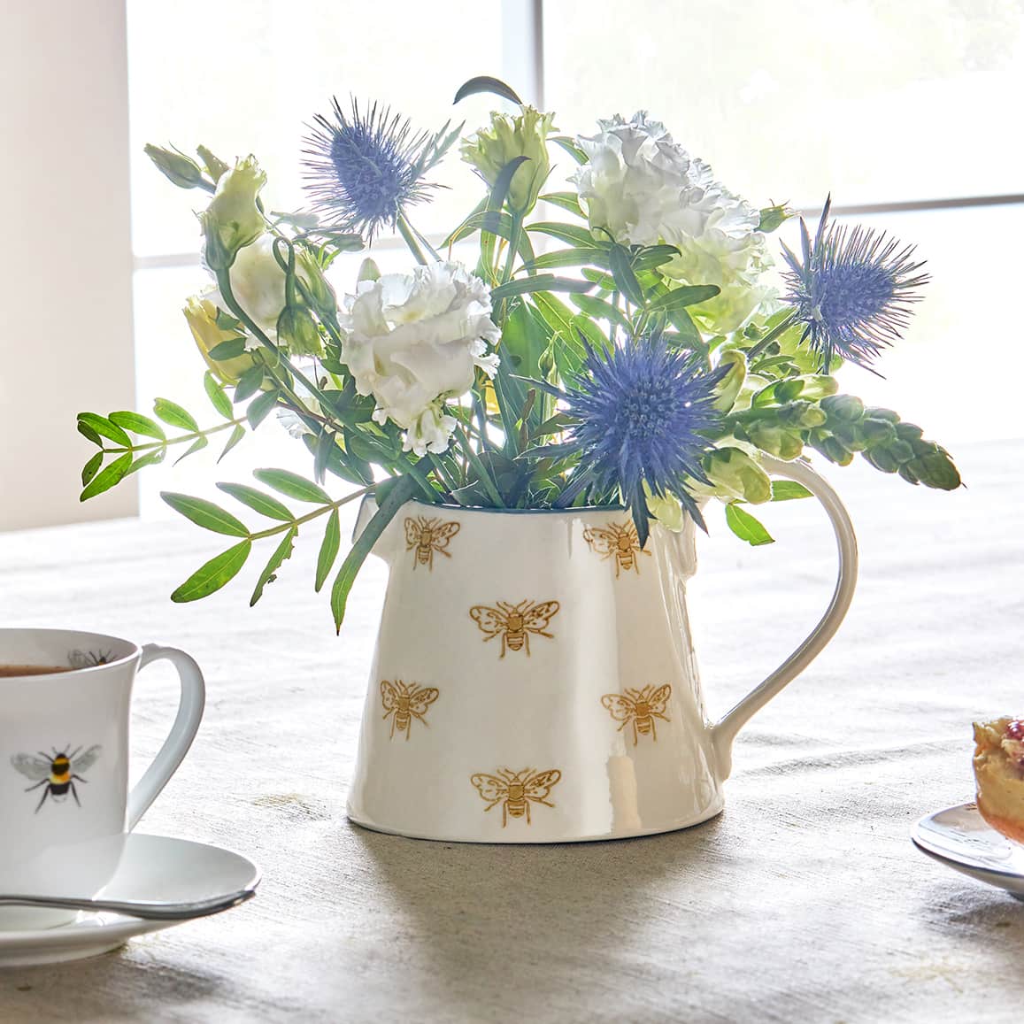 Honey Bees Large Stoneware Jug - Feather & Twigs