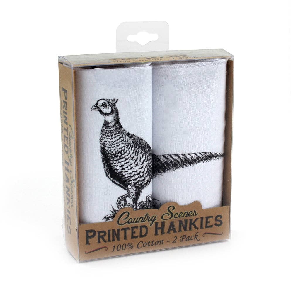 PHEASANT HANKERCHIEFS - Feather & Twigs