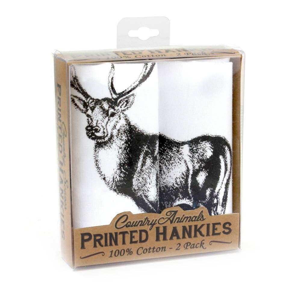 STAG HANDERCHIEFS - Feather & Twigs