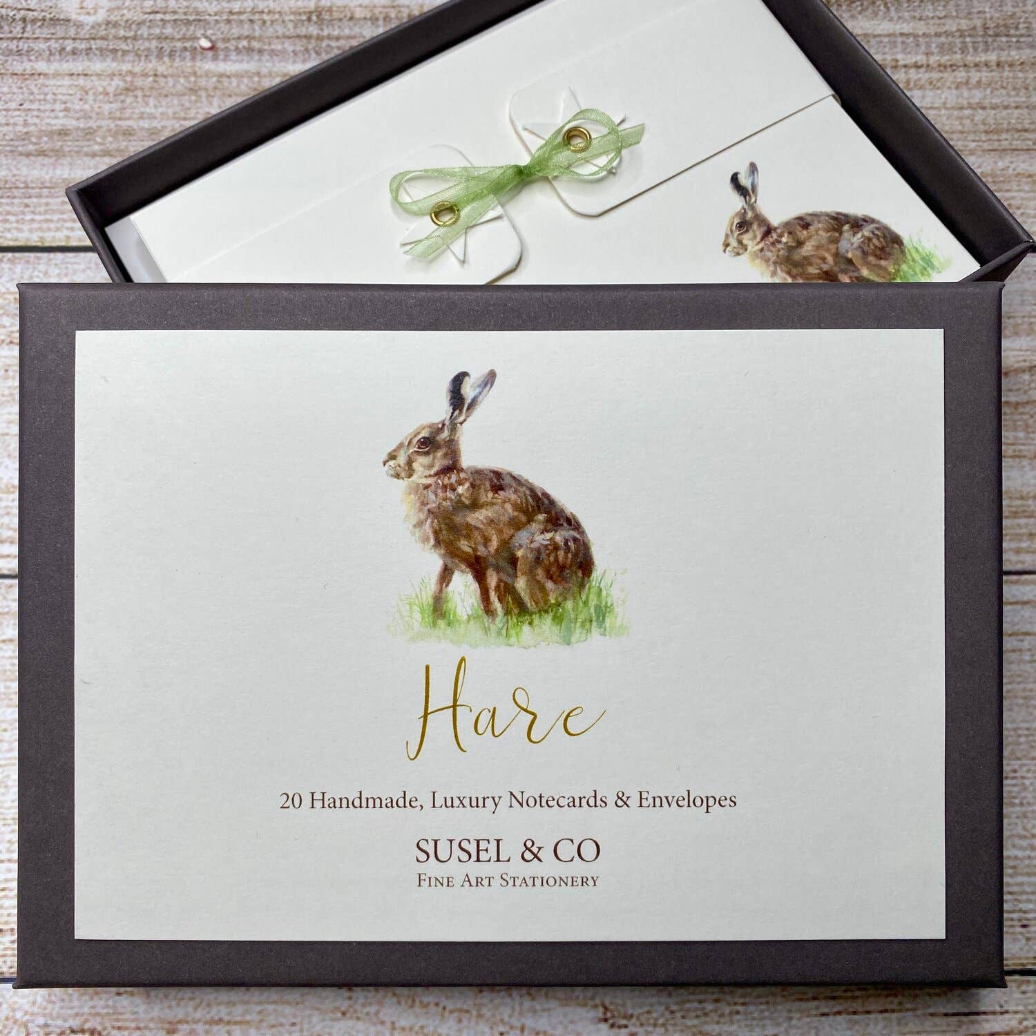 HARE - NOTECARDS - Feather & Twigs