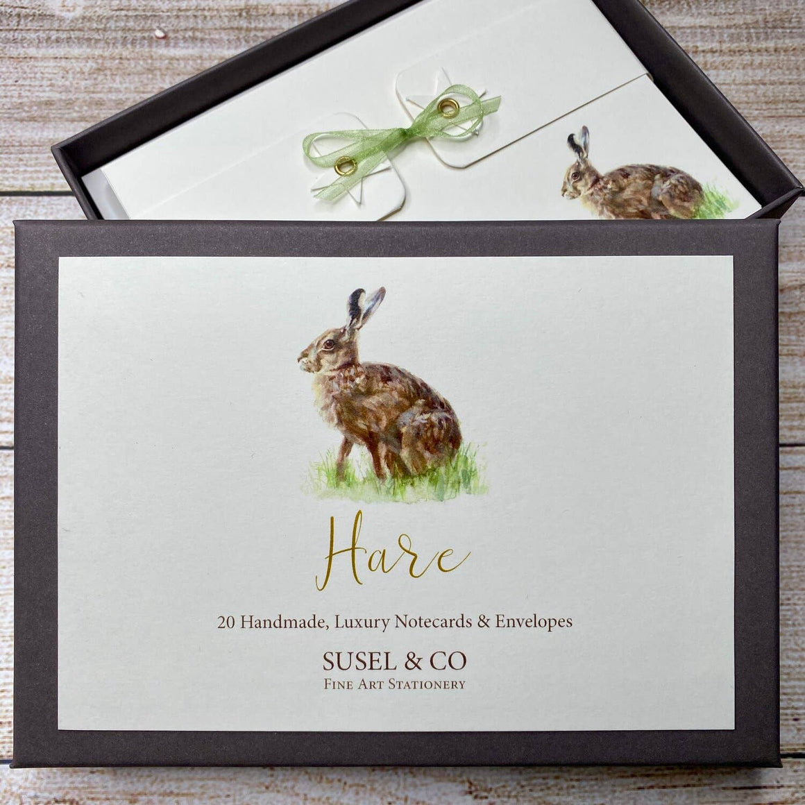 HARE - NOTECARDS - Feather & Twigs