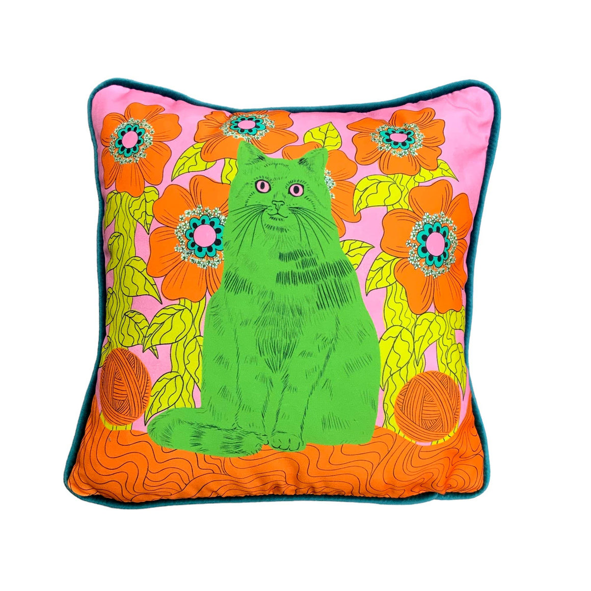 ANDY THE CAT CUSHION BY NEIGHBOURHOOD THREAT - Feather & Twigs