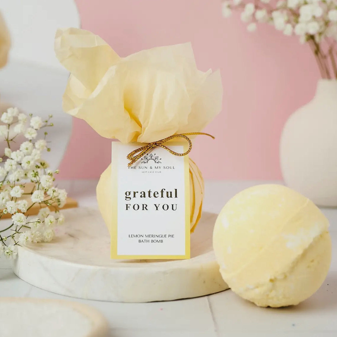 GRATEFUL FOR YOU- BATH BOMB - Feather & Twigs