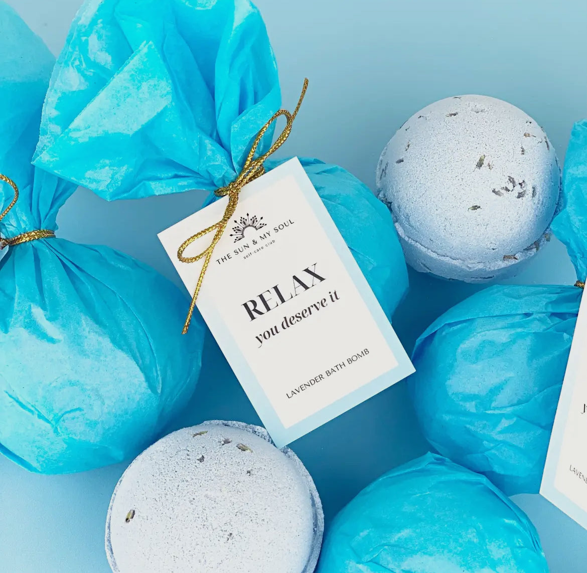 RELAX YOU DESERVE IT - BATH BOMB - Feather & Twigs