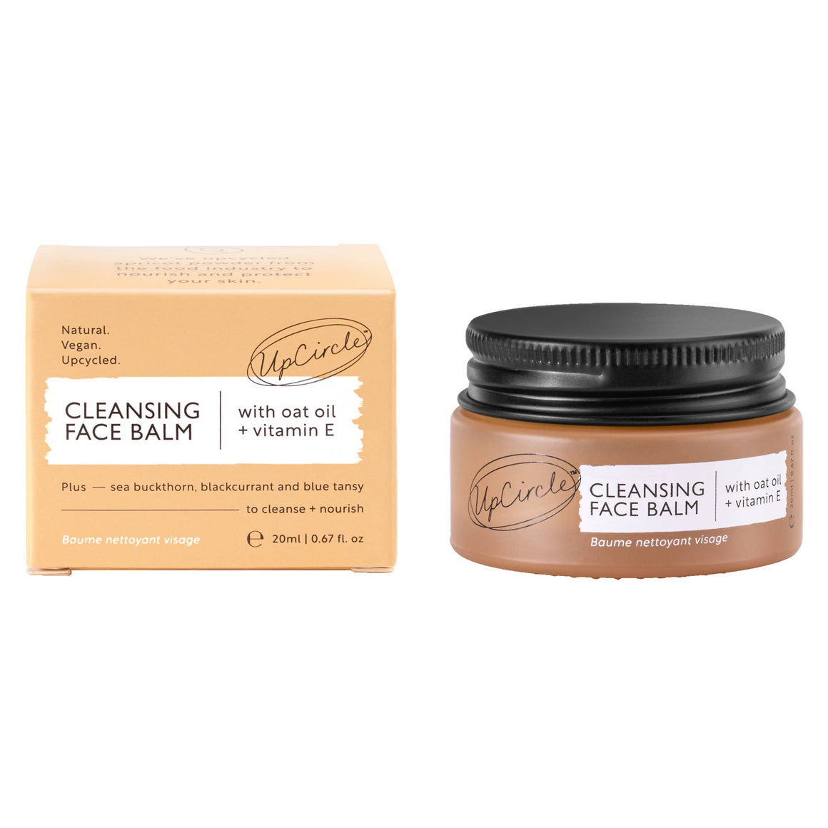 CLEANSING FACE BALM WITH OAT OIL + VITAMIN E - TRAVEL SIZE - Feather & Twigs