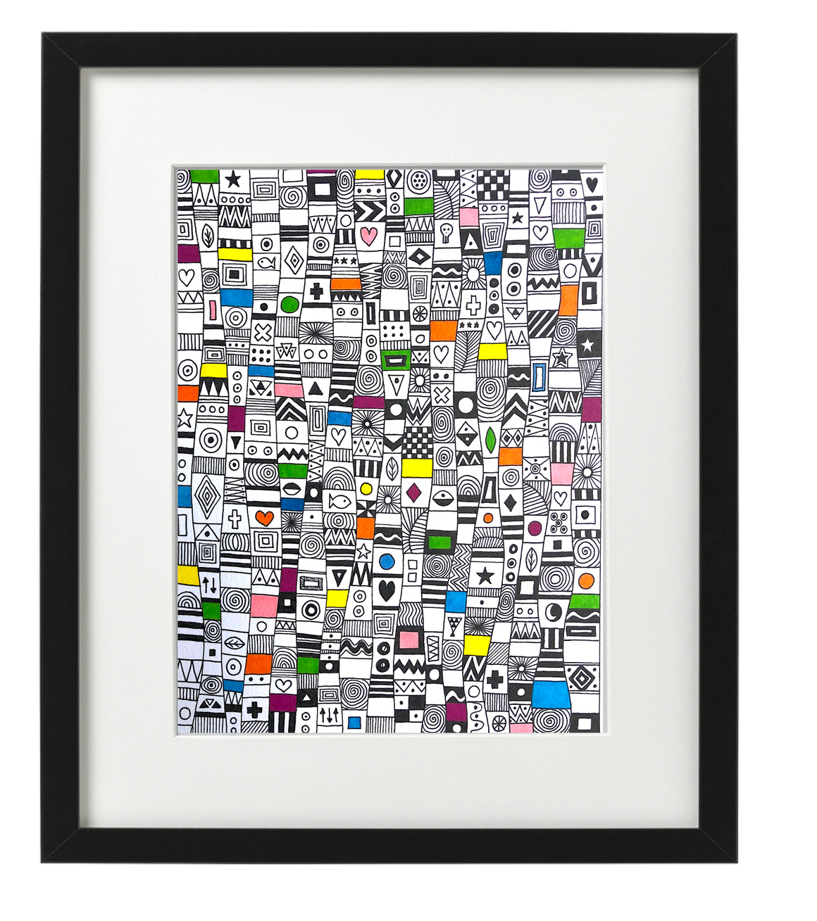 ABSTRACT REC -  PEN & INK - ORIGINAL