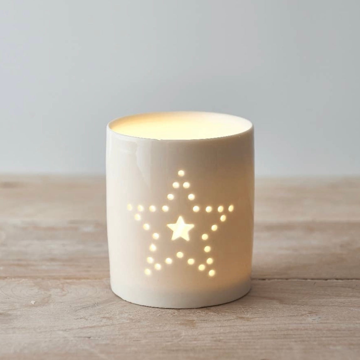 DOTTED STAR CANDLE POT
