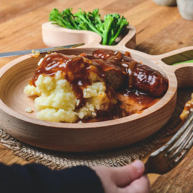 WOODEN PLATES FOR FINGER FOOD