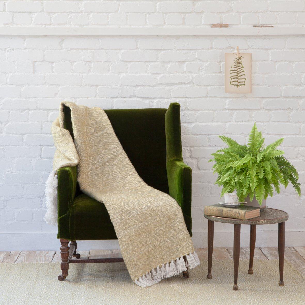 GOOSEBERRY ECO-FRIENDLY DIAMOND BLANKET - Feather & Twigs