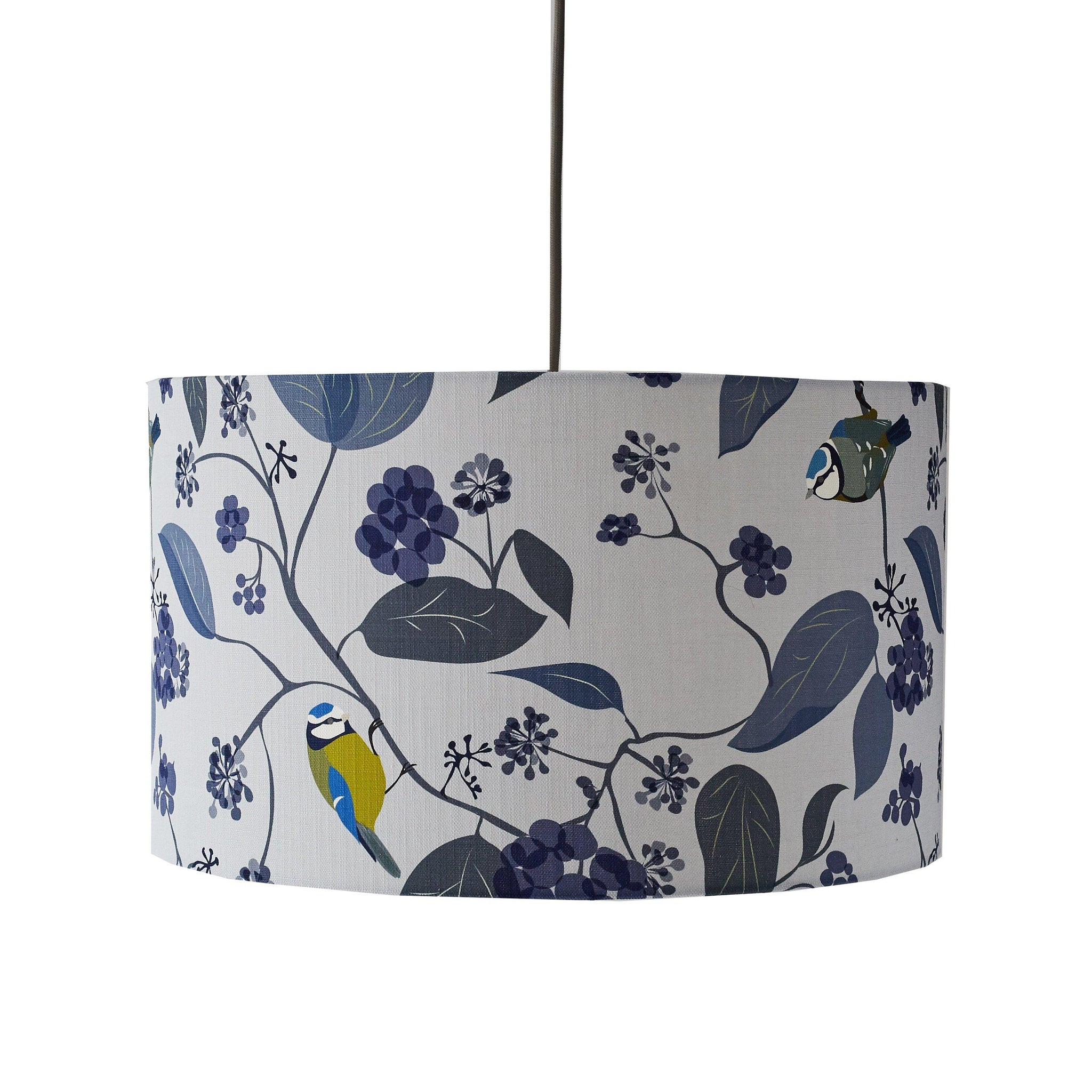 SPRING IVY - BLUE LAMPSHADE BY LORNA SYSON - Feather & Twigs
