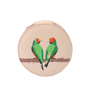 JEWELLERY CASE WITH LOVE BIRDS MOTIF BY EMILY BROOKS