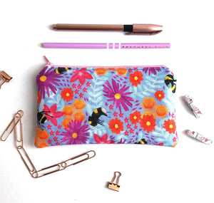 FLOWER AND BEE PENCIL CASE