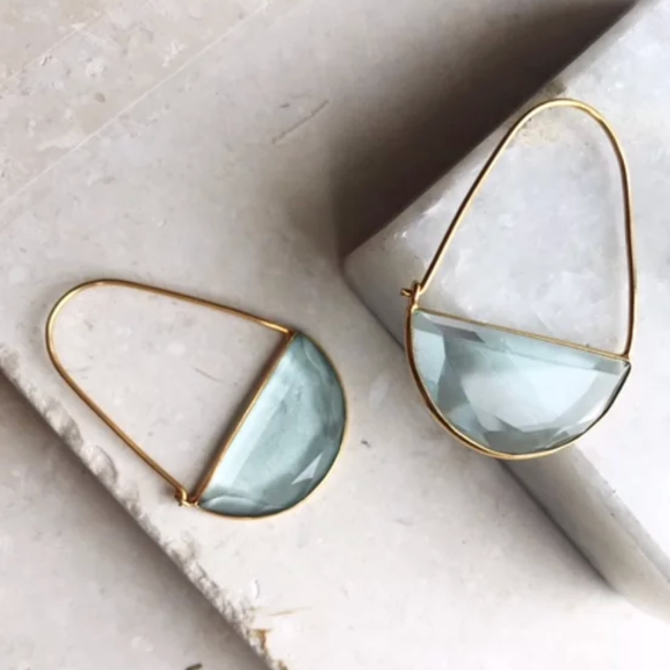 MACKE EARRINGS - SOFT BLUE