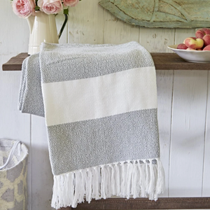 DOVE GREY HAMMAM THROW