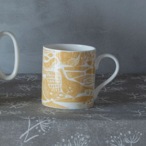 THROUGH THE FIELDS OCHRE MUG