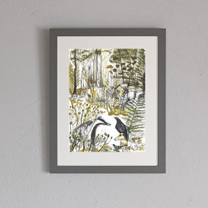 THE BADGER AND THE CROW - PRINT