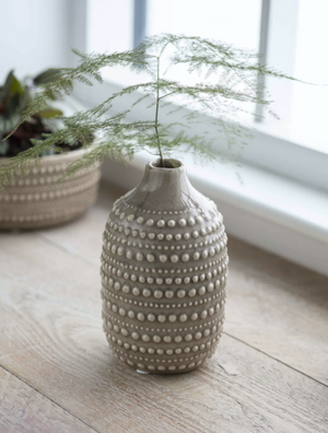 CERAMIC CASTELLO BOTTLE VASE - LARGE
