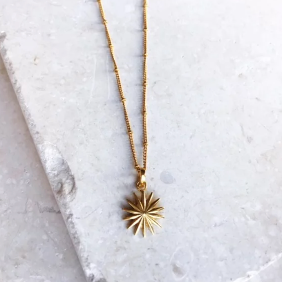FULL SUN RIBBED NECKLACE