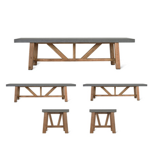 CHILSON TABLE AND BENCH SET  LARGE*** PRE ORDER ***