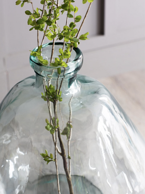 BUBBLE VASE - WIDE - RECYCLED GLASS