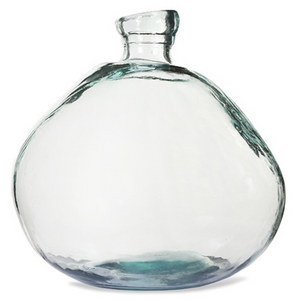 WELLS BUBBLE VASE - WIDE - RECYCLED GLASS