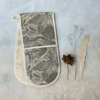 OWL & FOX OVEN GLOVES BY SAM WILSON