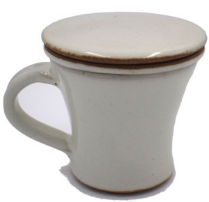 CHAI TEA & STRAINER SET - MILK WHITE
