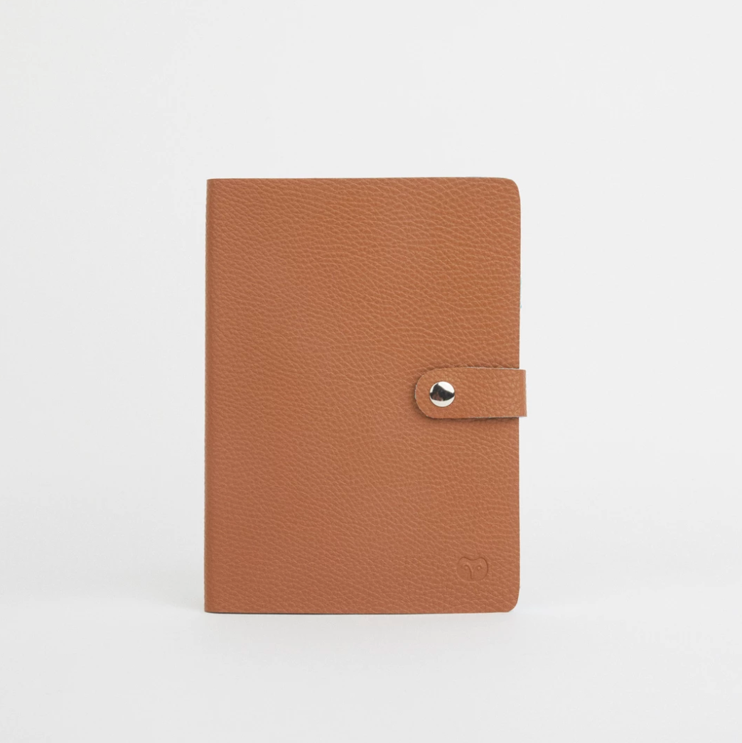 NICOBAR NOTEBOOK - TAN/LIGHT BLUE