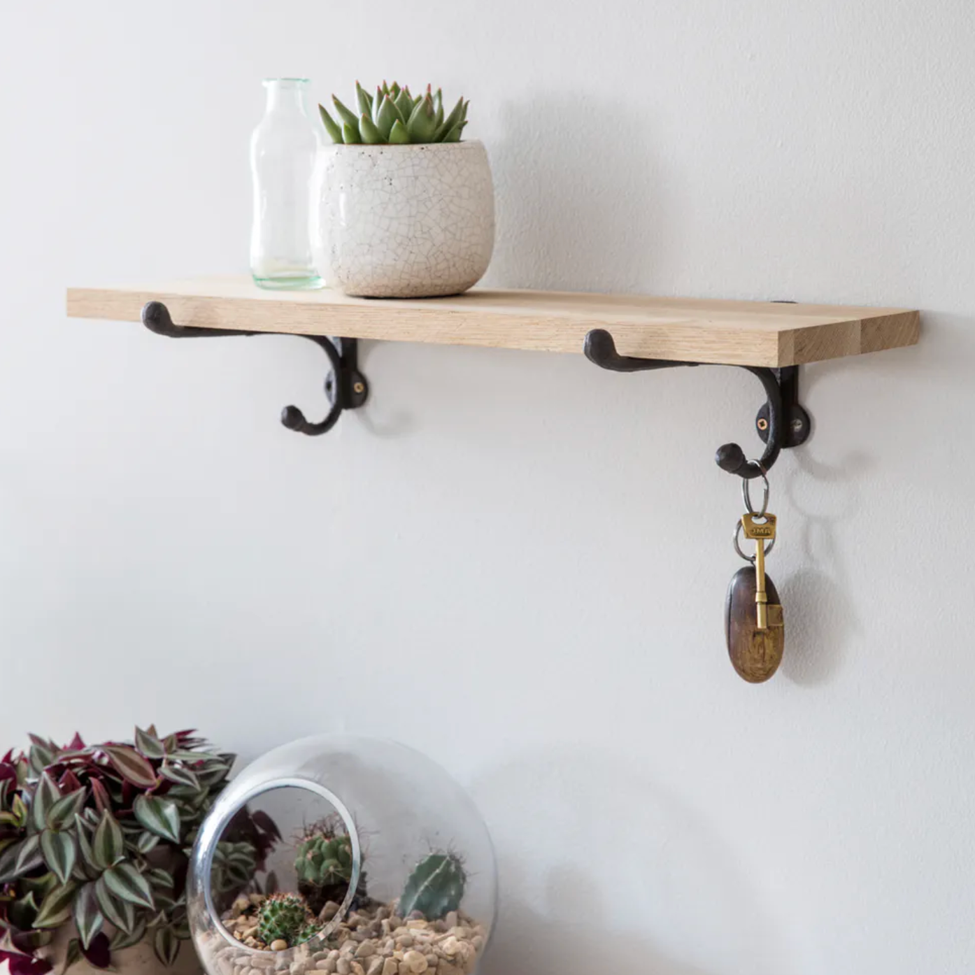 CAST IRON BRACKET SHELF - SMALL - Feather & Twigs