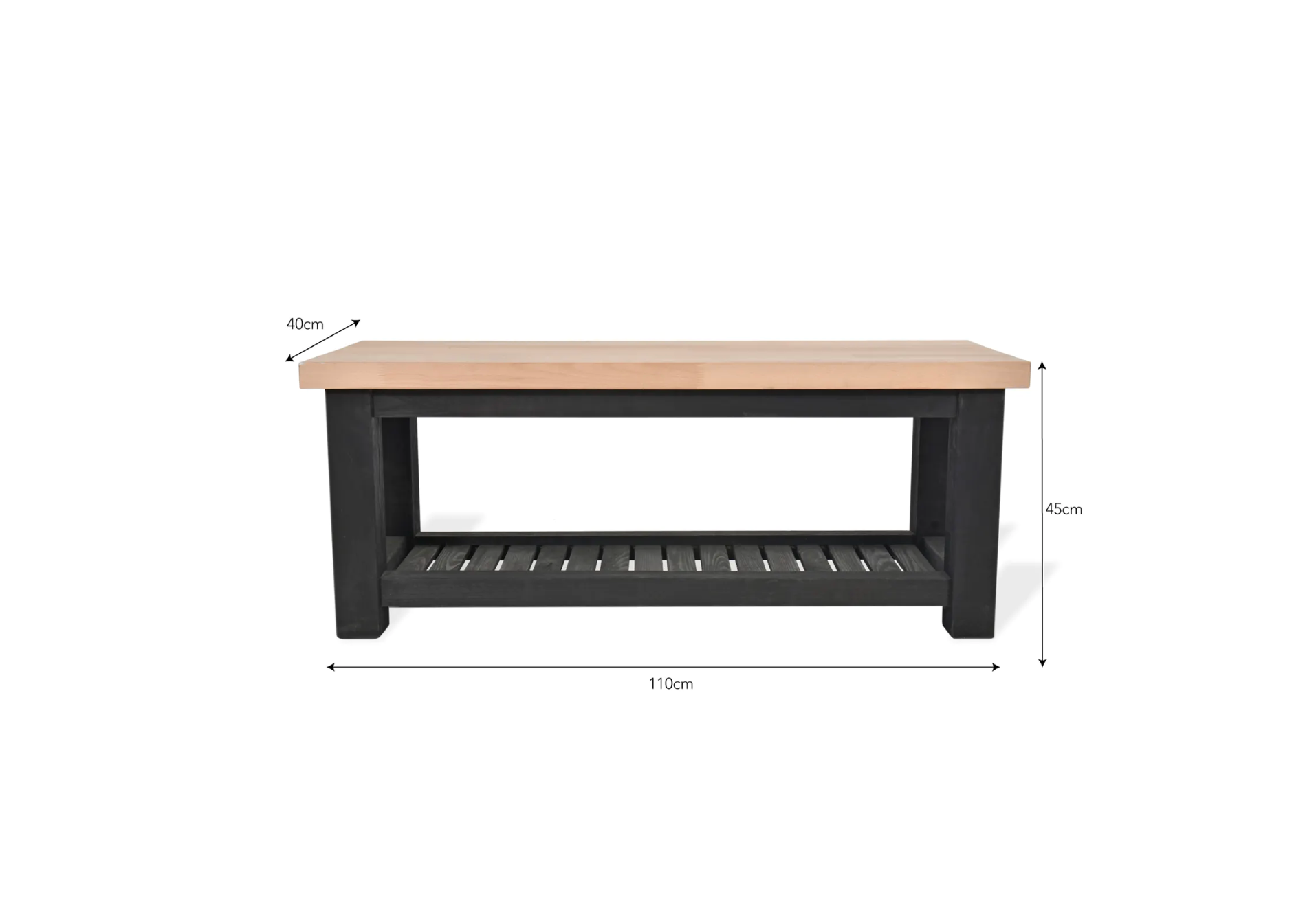 WOODEN NOTGROVE HALLWAY BENCH