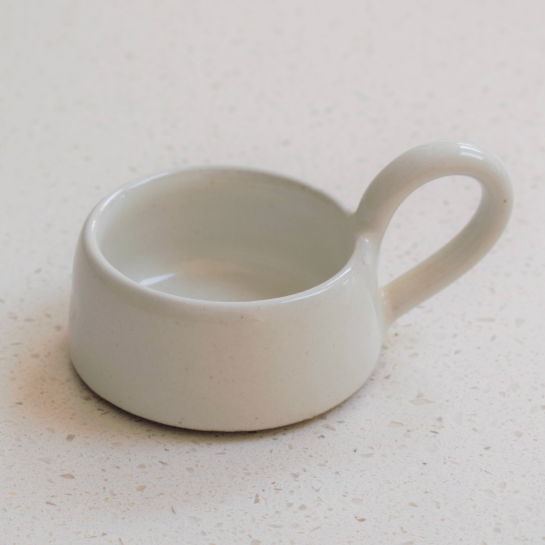 TEA LIGHT CUP - MILKY WHITE