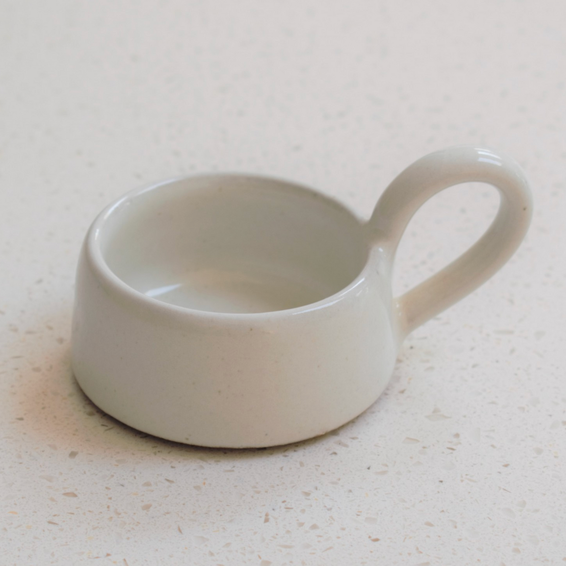 TEA LIGHT CUP - MILKY WHITE