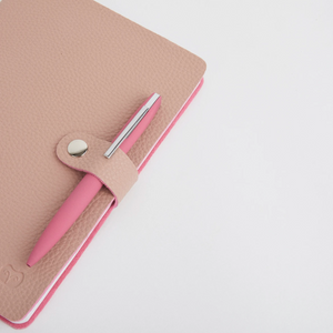 NICOBAR NOTEBOOK & PEN SET - PINK/PINK