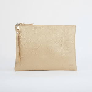 PERUVIAN CLUTCH WITH HANDLE - GOLD
