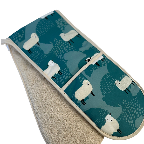 DARTMOOR SHEEP DOUBLE OVEN MITT