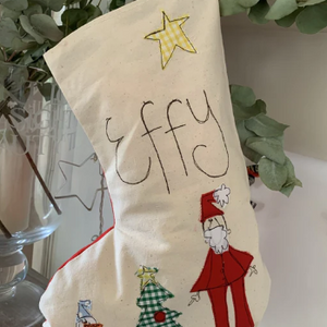 PERSONALISED HAND EMBROIDERED CHRISTMAS STOCKINGS