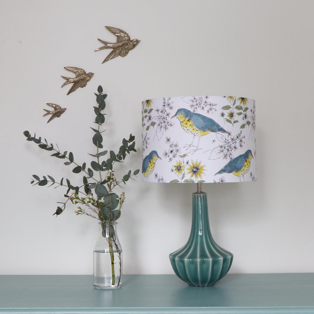 SONGBIRD AND FLORA LAMPSHADE