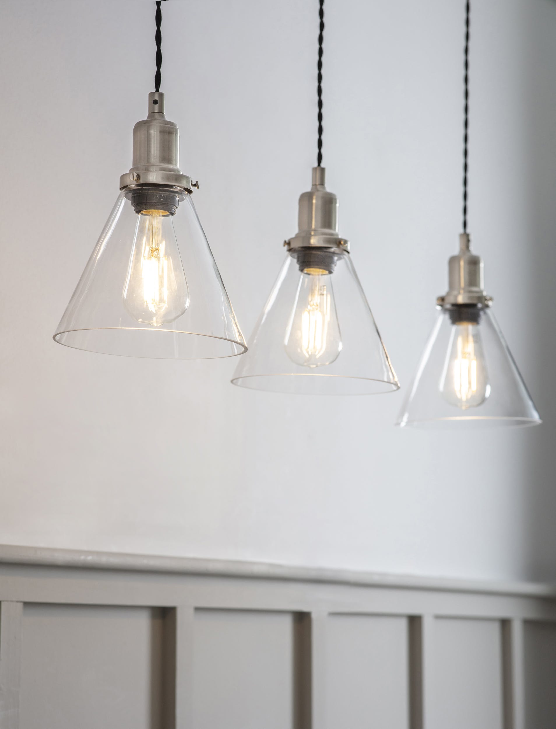 Trio of hoxton domed pendant light hot sale