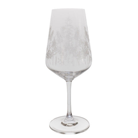 EXOTIC FLORAL WINE GLASS - 2 SHAPES - Feather & Twigs